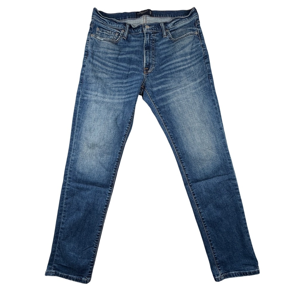 Abercrombie & Fitch Mens Signature Stretch Skinny Jeans Blue 33x30